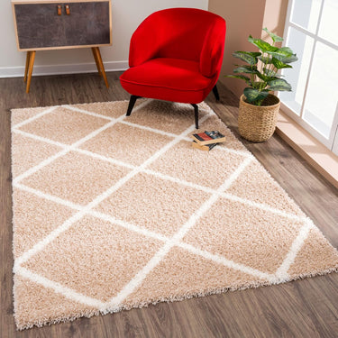 Sanat Shaggy Teppich – Weich & Luxus, für Wohnzimmer, Schlafzimmer & Küche